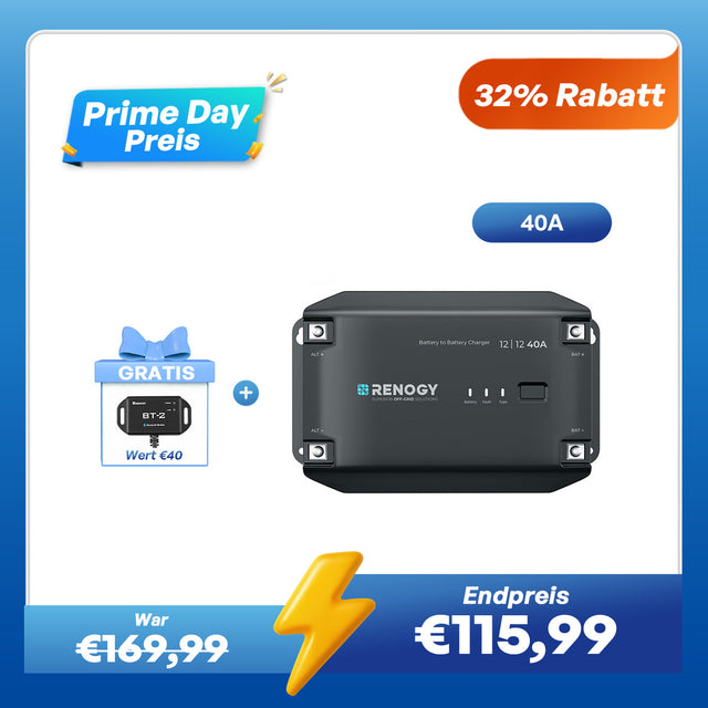 Renogy Prime Day Sale 12V-12V DC-DC Batterieladegerät  