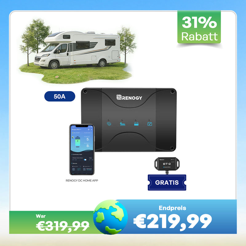 12V DC zu DC Batterie Ladegerät mit MPPT 50A / 30A