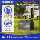 400W 12 Volt Komplette Solaranlage mit 12V 100Ah LiFePO4 und 1000W Wechselrichter