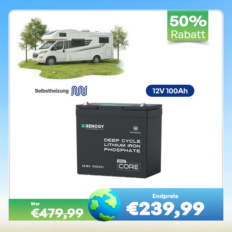 Core Mini - 12V 100Ah LiFePO4 Batterie