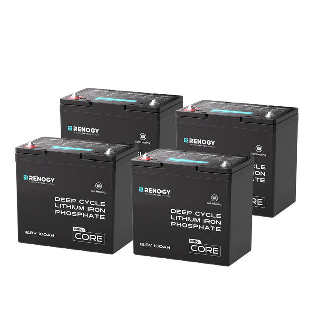 DuoHeat Tech-12V 100Ah Lithium Batterie Core Mini