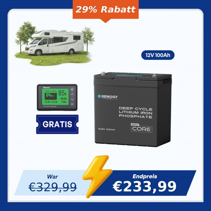 Core Mini - 12V 100Ah LiFePO4 Lithium Batterie