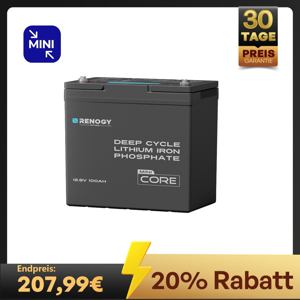 Core mini 12V 100Ah LiFePO4 Batterie