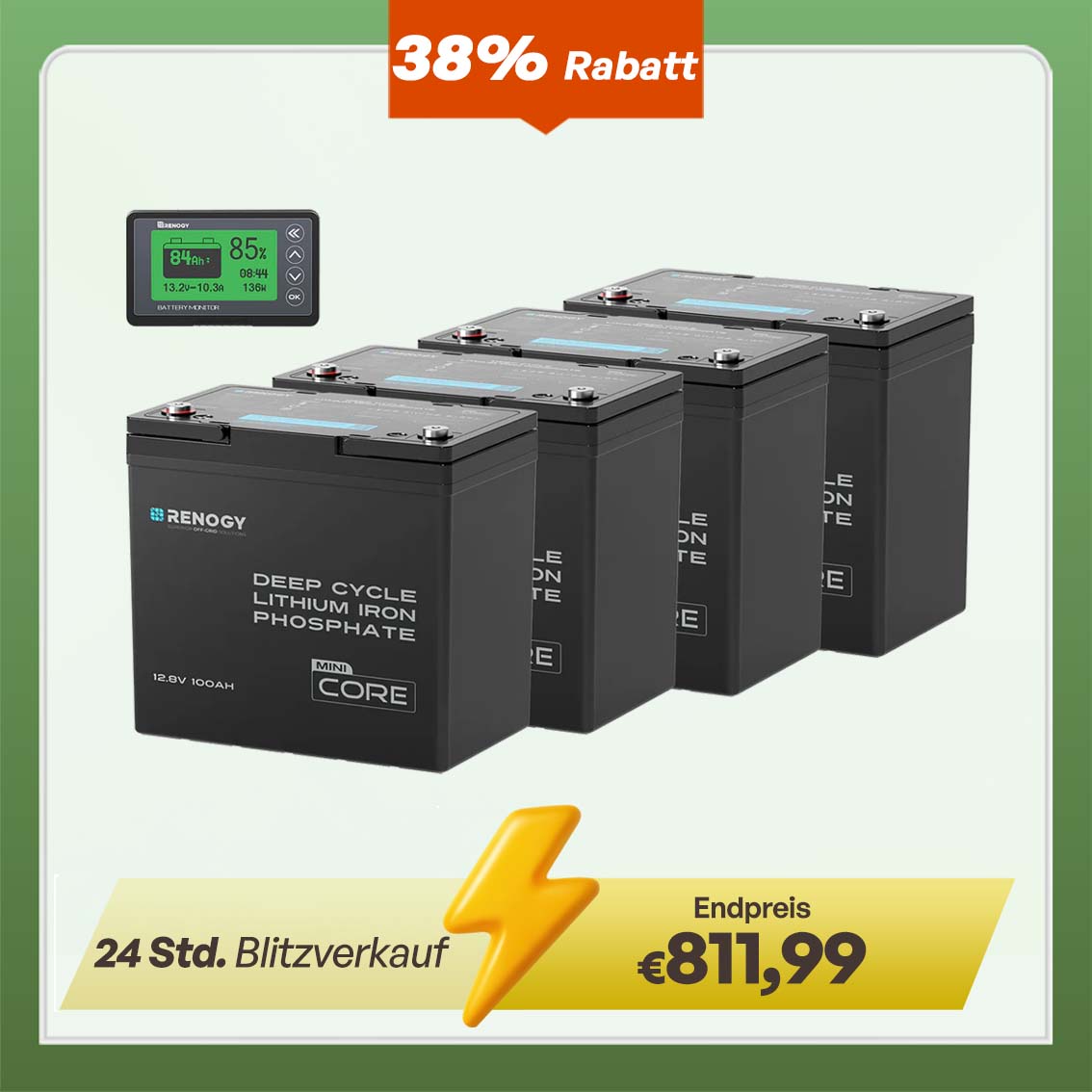 Core Mini - 12V 100Ah LiFePO4 Batterie