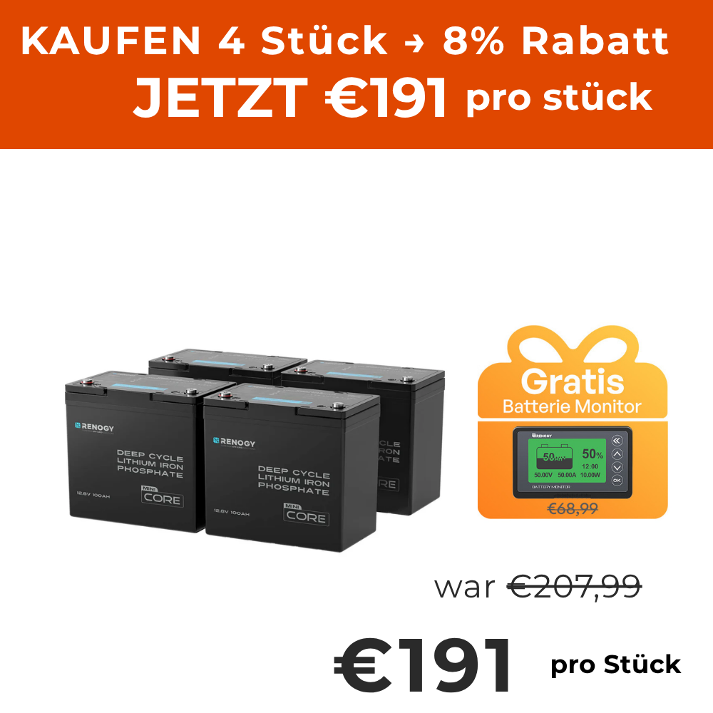 Core mini 12V 100Ah LiFePO4 Batterie