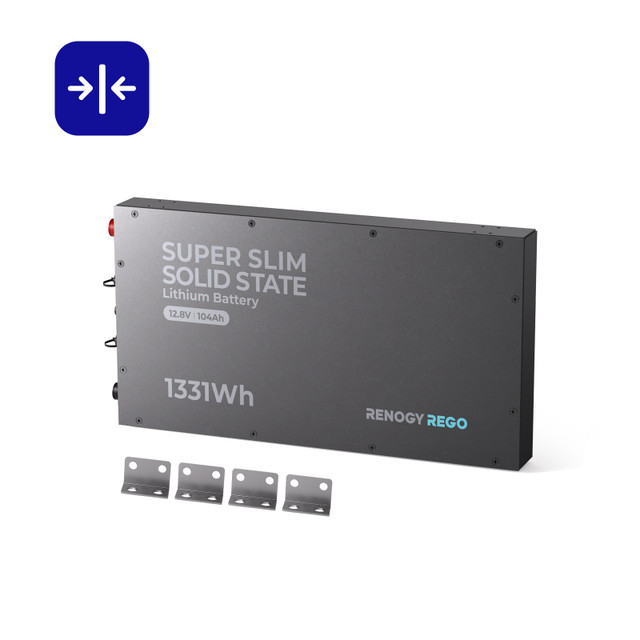REGO-12.8V 104Ah Super Slim Solid State LiFePo4 Batterie