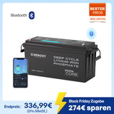 Core 12V 200Ah Lithium Batterie mit Bluetooth