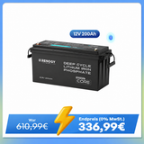 Core - 12V 200Ah LiFePO4 Lithium Batterie mit Bluetooth