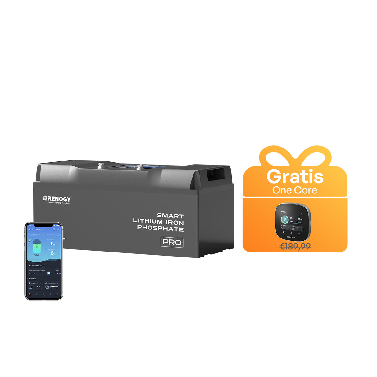 Pro LiFePO4 12V Lithium Batterie Selbsterwärmung Bluetooth IP67