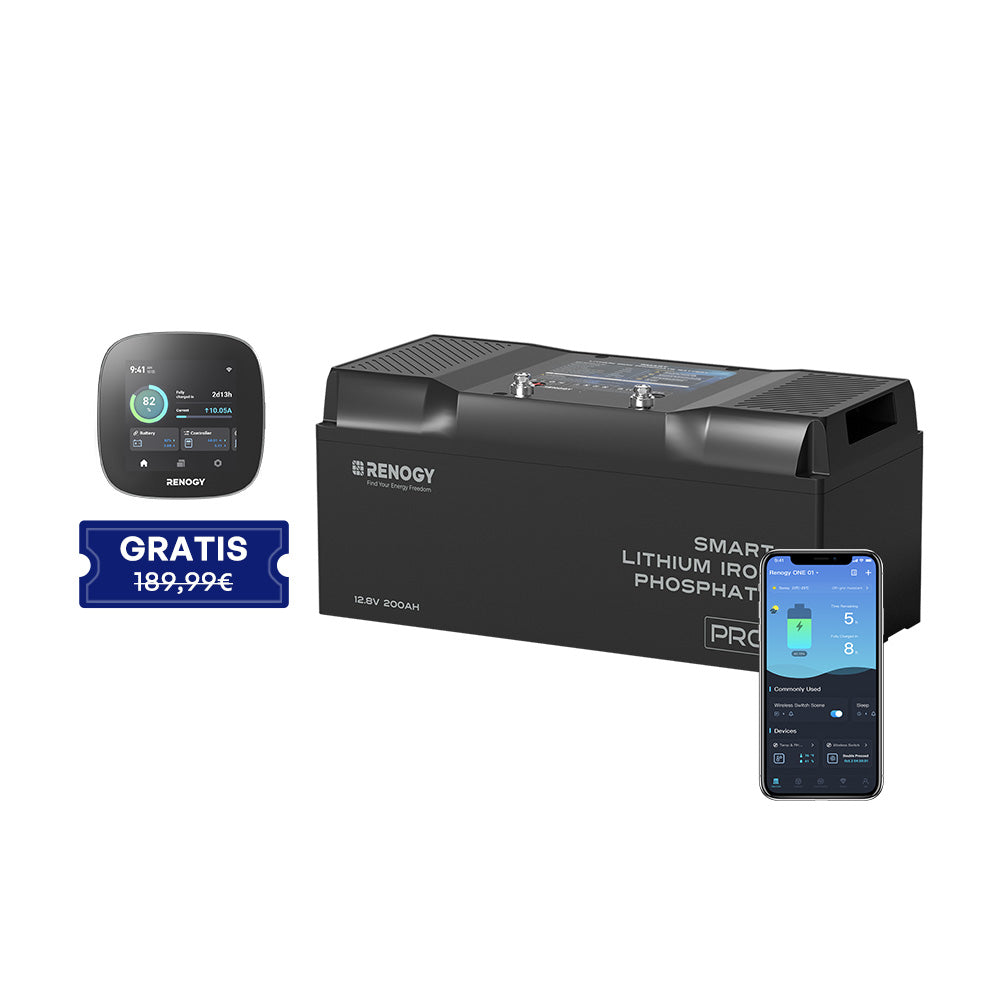 Renogy LiFePO4 12V 200 Ah Batterie – Outdoor-geeignet mit IP65 und 5 Jahren Garantie