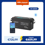 Core - 12V 200Ah Lithium Batterie mit Bluetooth