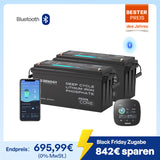Core 12V 200Ah Lithium Batterie mit Bluetooth