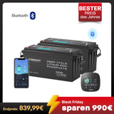Core 12V 200Ah Lithium Batterie mit Bluetooth