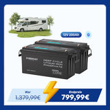 Core - 12V 200Ah LiFePO4 Lithium Batterie mit Bluetooth