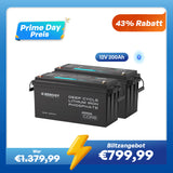 Core - 12V 200Ah LiFePO4 Lithium Batterie mit Bluetooth