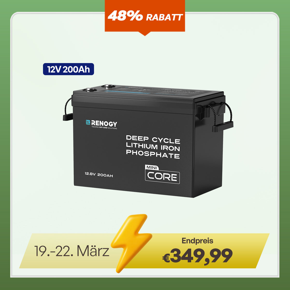 Core Mini - 12V Lithium Batterie 300Ah/200Ah