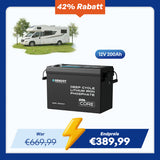 Core Mini - 12V 200Ah LiFePO4 Batterie mit Niedrigtemperaturschutz