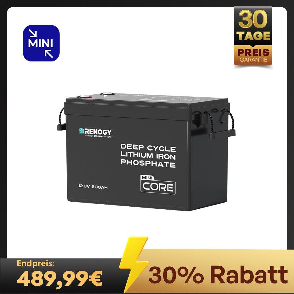 Core mini 12V Lithium Batterie 300Ah/200Ah/100Ah