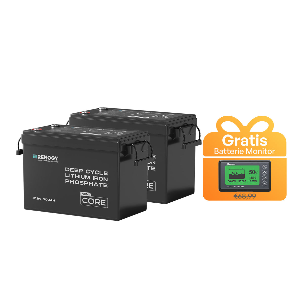 Core mini LiFePO4 12V Lithium Batterie 300Ah/200Ah/100Ah