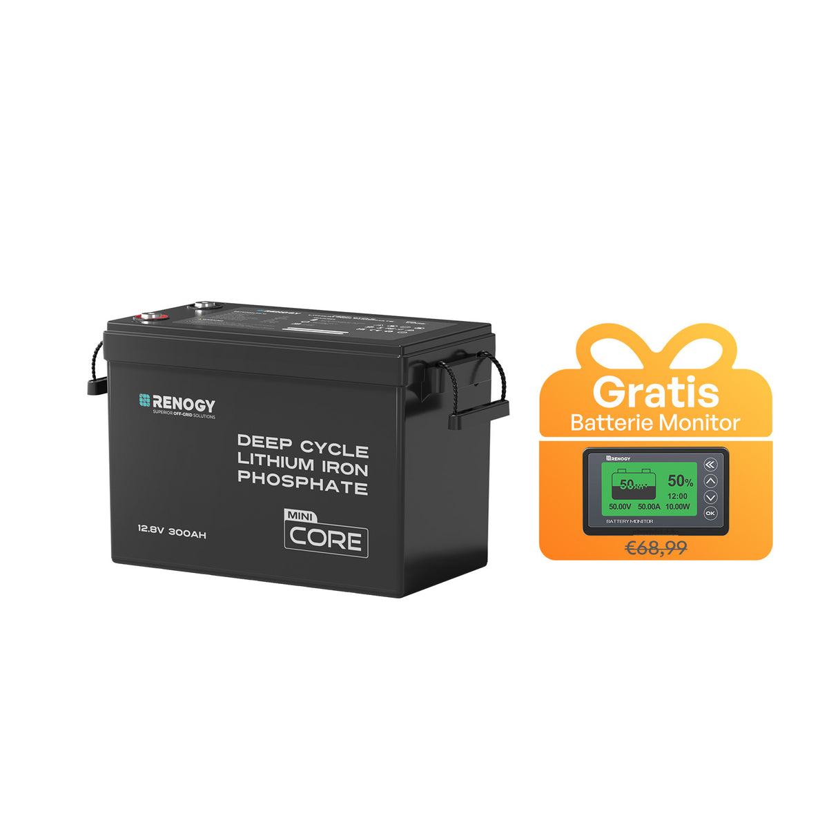 Core mini LiFePO4 12V Lithium Batterie 300Ah/200Ah/100Ah