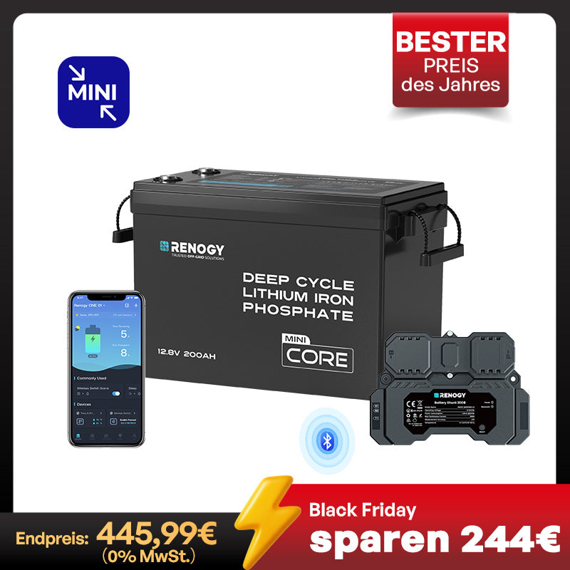 Core mini 12V Lithium Batterie 300Ah/200Ah/100Ah