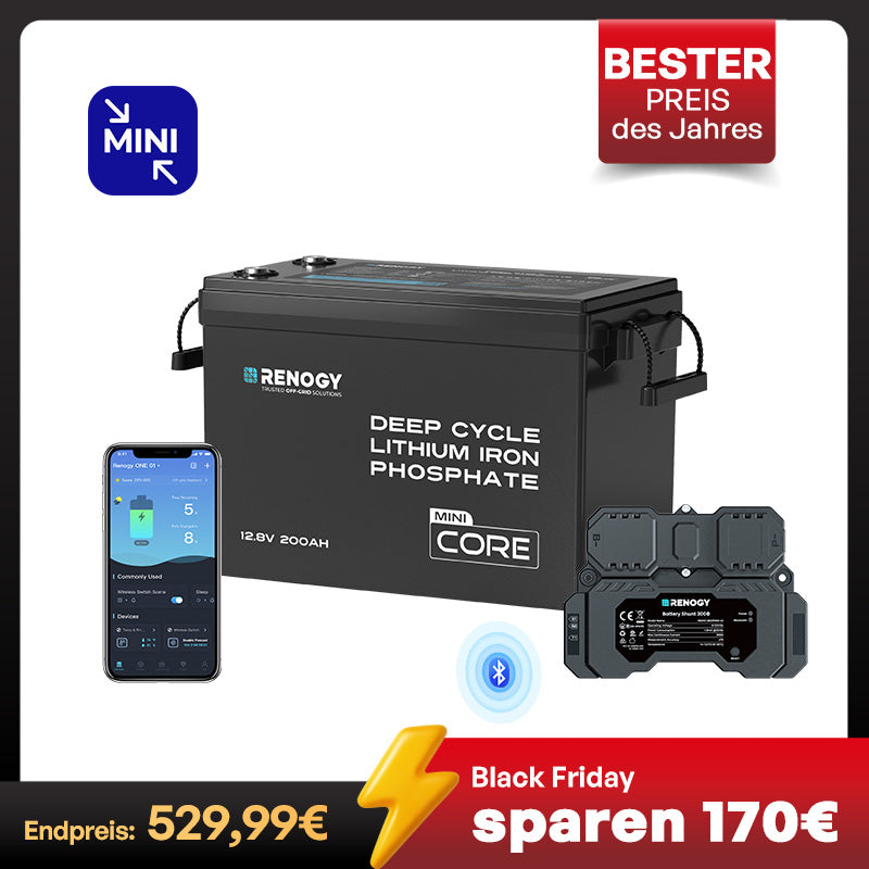 Core mini 12V Lithium Batterie 300Ah/200Ah/100Ah