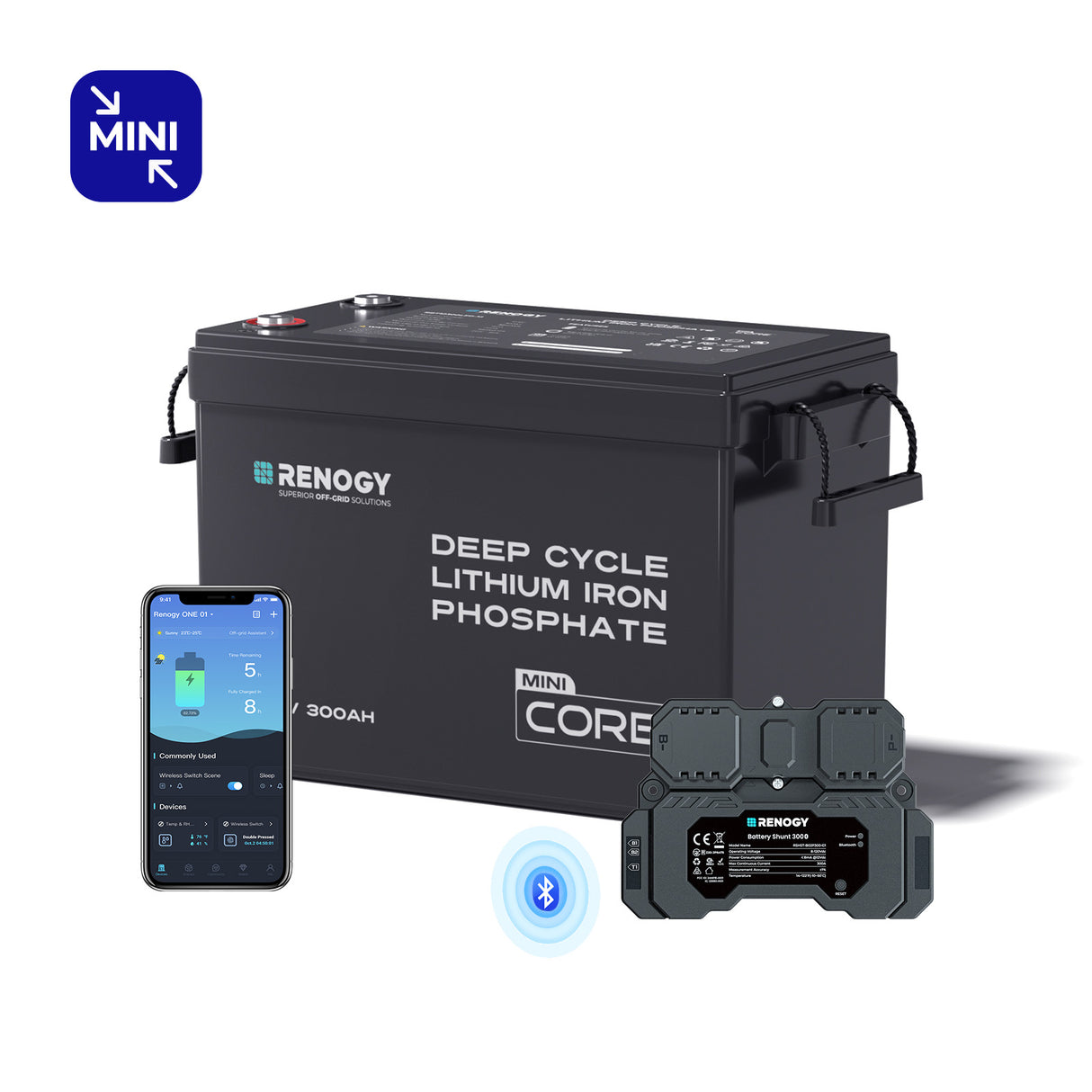 Core mini 12V 300Ah LiFePO4 Batterie