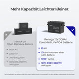 0% MwSt. - Core mini 12V 300Ah LiFePO4 Batterie
