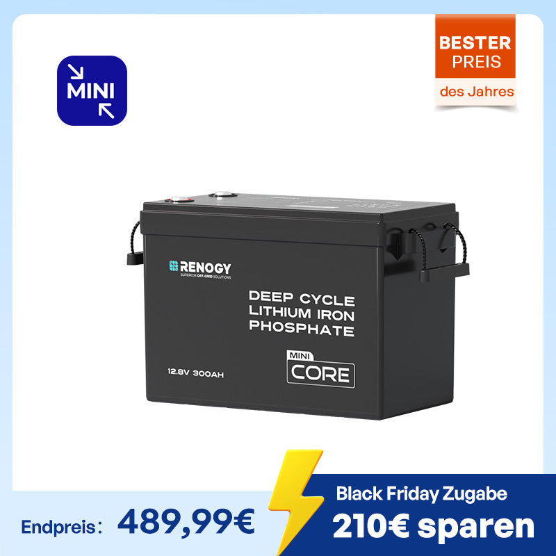 Core mini 12V Lithium Batterie 300Ah/200Ah/100Ah