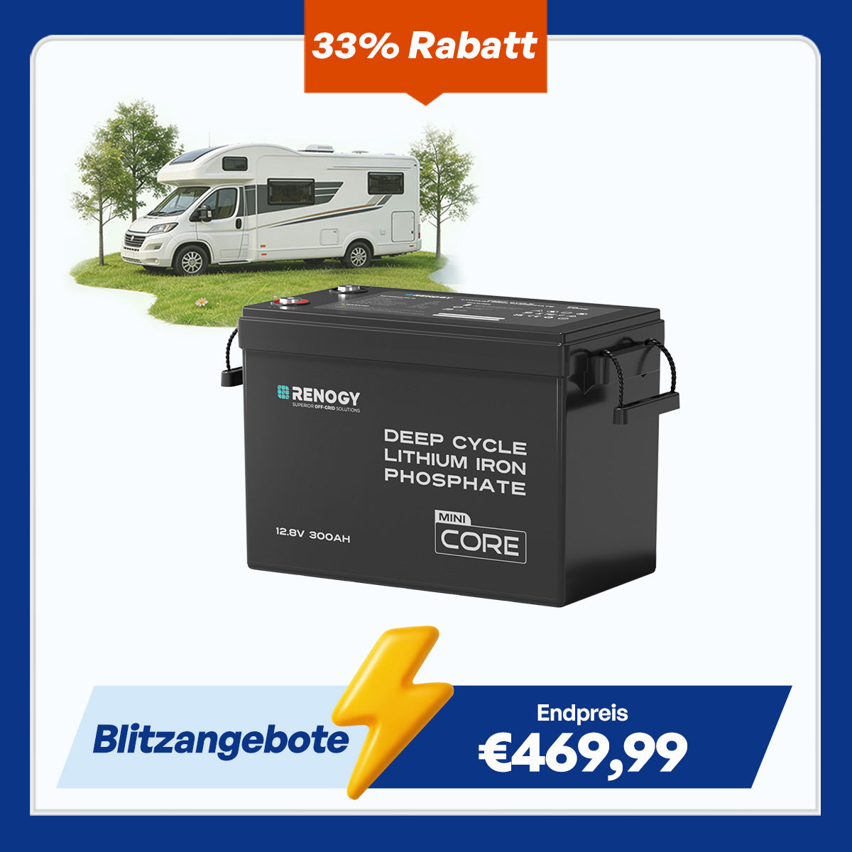 Core Mini - 12V Lithium Batterie 300Ah/200Ah