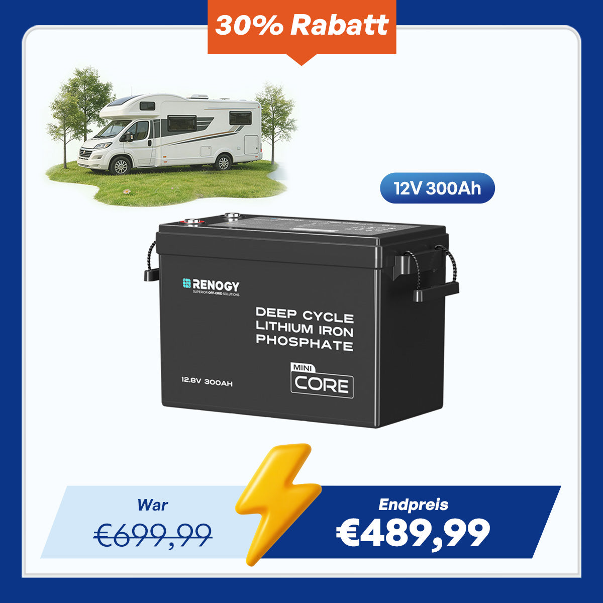 Core Mini - 12V 300Ah LiFePo4 Lithium Batterie