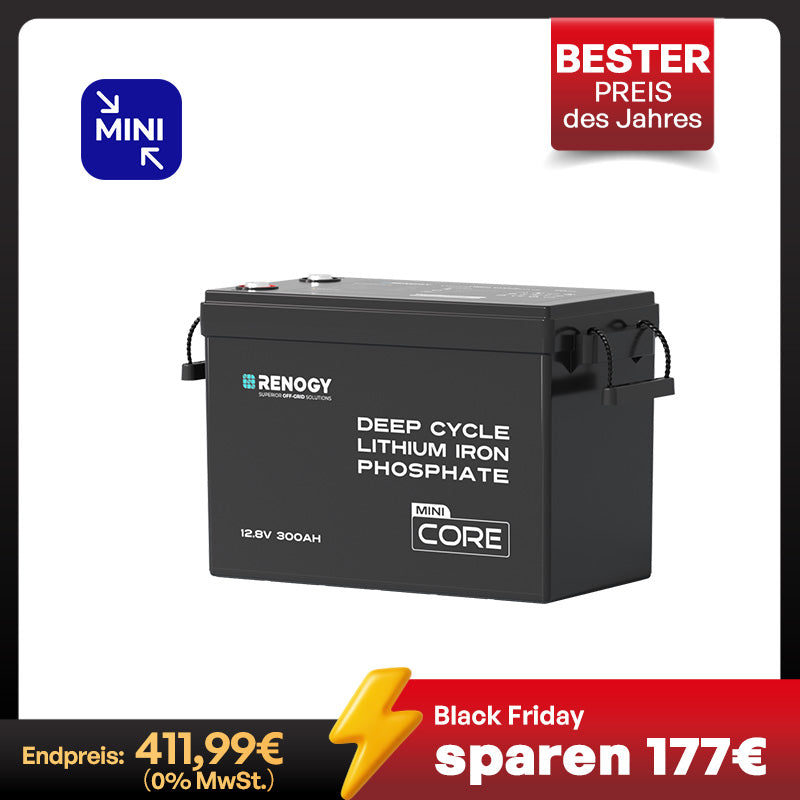Core mini 12V Lithium Batterie 300Ah/200Ah/100Ah