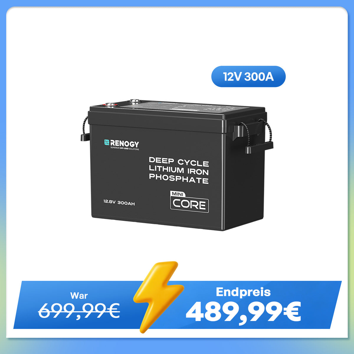 Core Mini - 12V 300Ah LiFePo4 Lithium Batterie