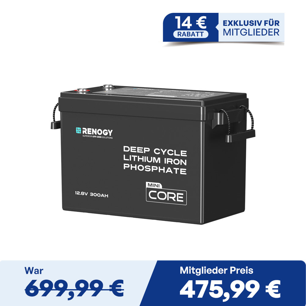 Core Mini - 12V 300Ah LiFePo4 Lithium Batterie