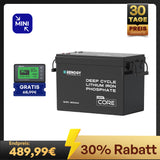 Core mini LiFePO4 12V Lithium Batterie 300Ah/200Ah/100Ah