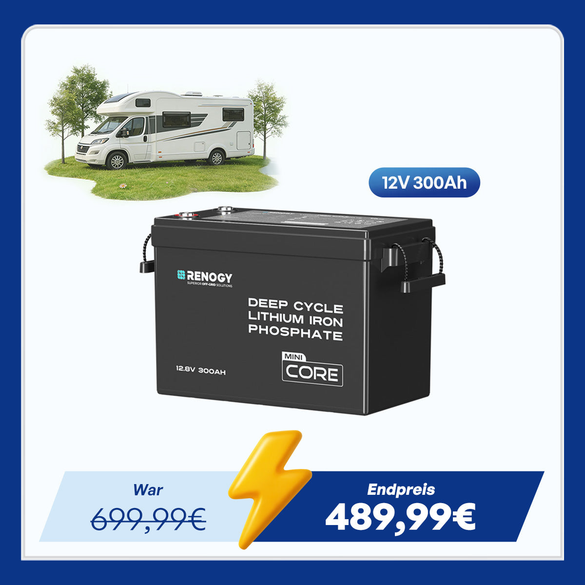 Core Mini - 12V 300Ah LiFePo4 Lithium Batterie