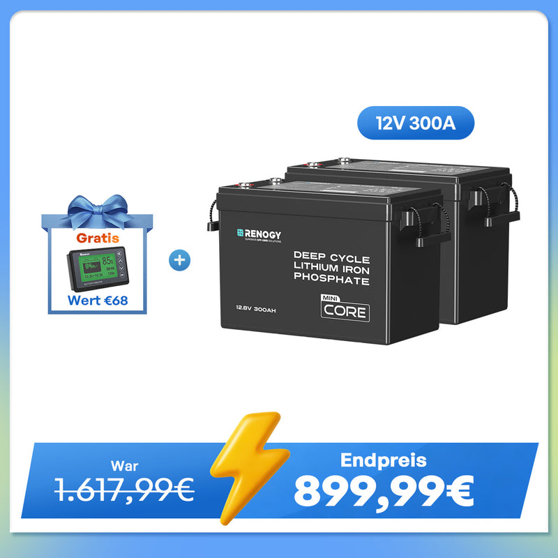 Core Mini - 12V 300Ah LiFePo4 Lithium Batterie