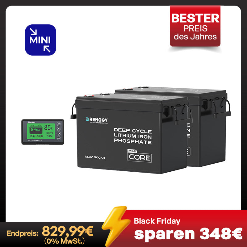 Core mini 12V Lithium Batterie 300Ah/200Ah/100Ah