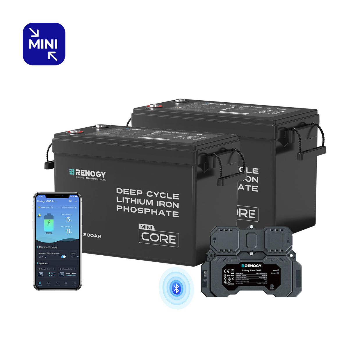 Core mini 12V 300Ah LiFePO4 Batterie
