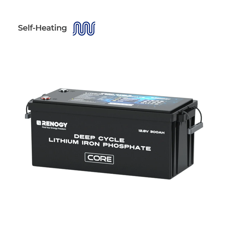 Core 12V 300Ah LiFePo4 Lithium Batterie mit Selbstheizung