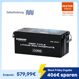 Core 12V 300Ah LiFePo4 Lithium Batterie mit Selbstheizung