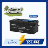 Core - 12V 300Ah LiFePo4 Lithium Batterie mit Selbstheizung