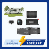 5,12 kWh Off-Grid Solaranlage | 200Ah LiFePO4 Batterien, 3000W Wechselrichter, 50A Batterieladegerät