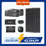 5,12 kWh Off-Grid Solaranlage | 200Ah LiFePO4 Batterien, 3000W Wechselrichter, 50A Batterieladegerät