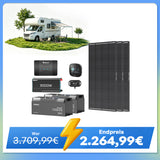 5,12 kWh Off-Grid Solaranlage | 200Ah LiFePO4 Batterien, 3000W Wechselrichter, 50A Batterieladegerät