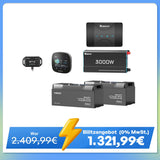5,12 kWh Solaranlage | Pro 200Ah LiFePO4 Batterien, 3000W Wechselrichter, 50A Batterieladegerät