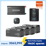 10,24 kWh Off-Grid Solaranlage | 3000W Wechselrichter, 60A Laderegler