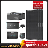 5,12 kWh Off-Grid Solaranlage | 3000W Wechselrichter, 50A Batterieladegerät