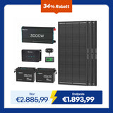 5,12kWh Wohnmobil Power Solarsystem| 3000W Wechselrichter