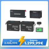 5,12kWh Wohnmobil Power Solarsystem| 3000W Wechselrichter